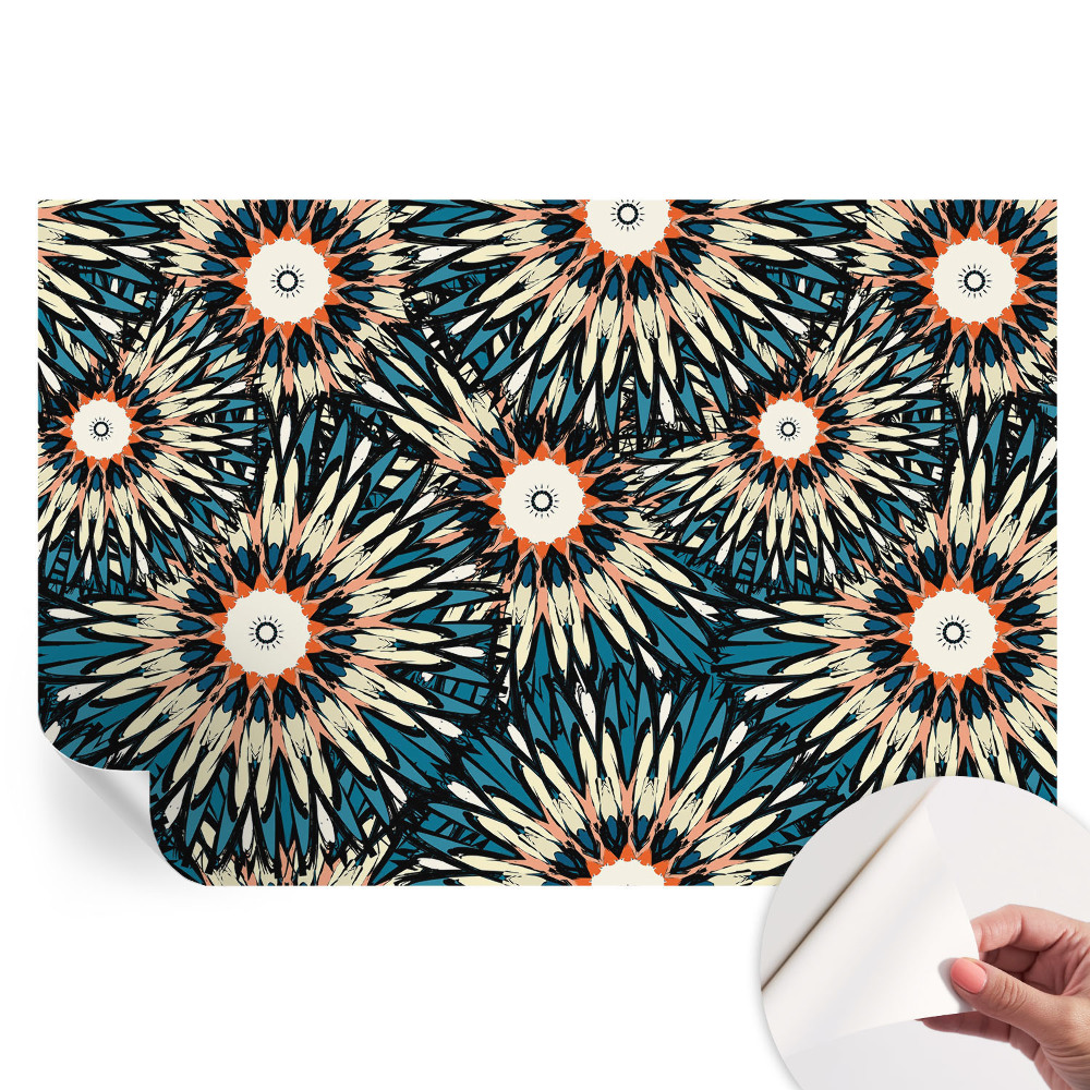 Moderní fototapeta do obývacího pokoje Energie květin