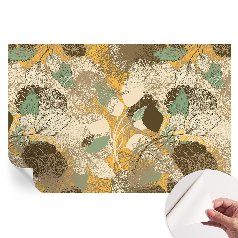 Samolepicí tapeta do obývacího pokoje Krása rostlin