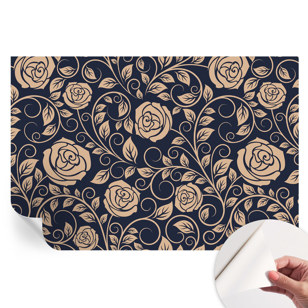 Samolepicí fototapeta do ložnice Romantické květiny