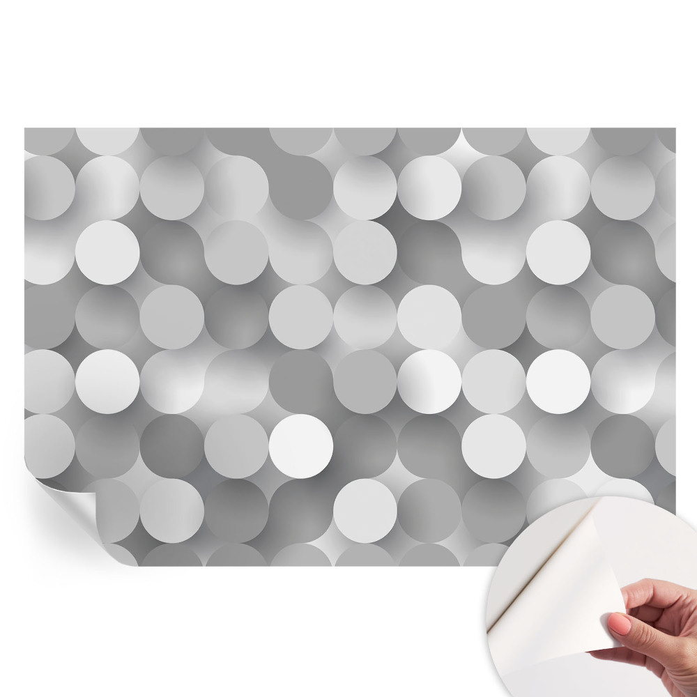 Samolepicí fototapeta Šedé kruhy