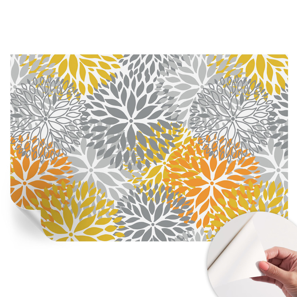 Moderní fototapeta do obývacího pokoje Energie květin