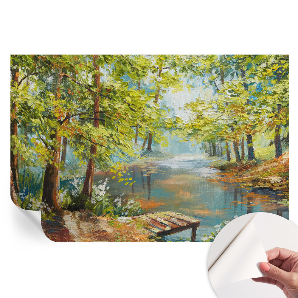 Samolepicí fototapeta do ložnice Idylické jezero