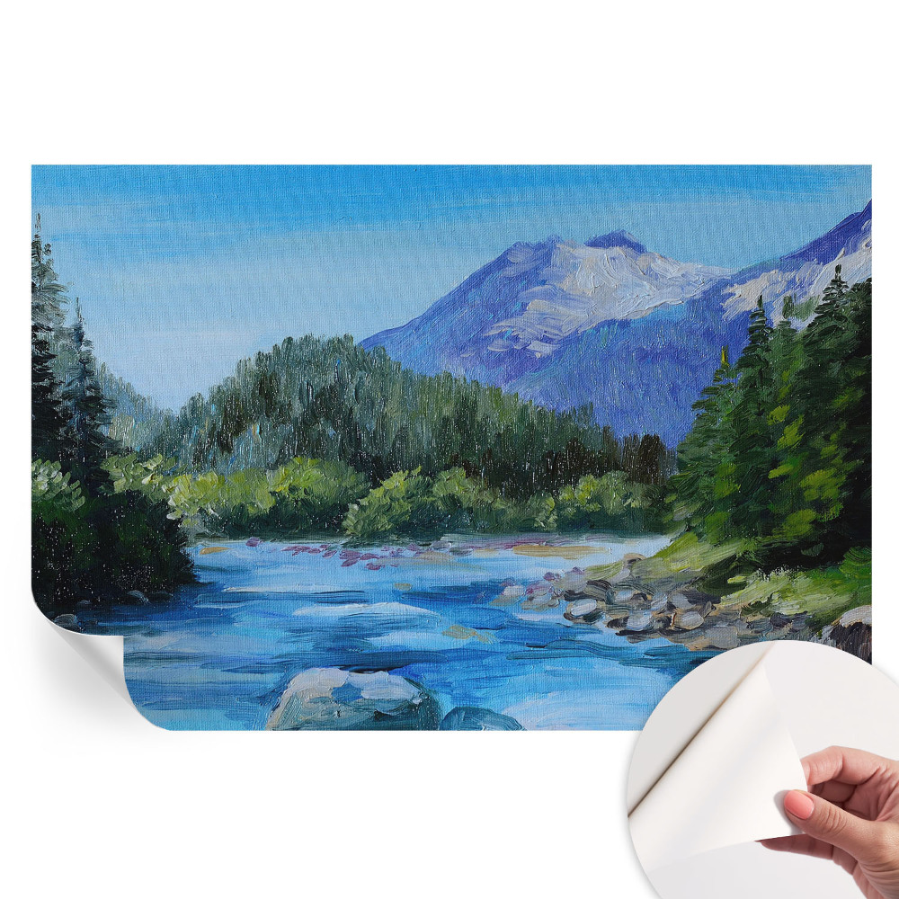 Samolepicí fototapeta do ložnice Horská scenérie