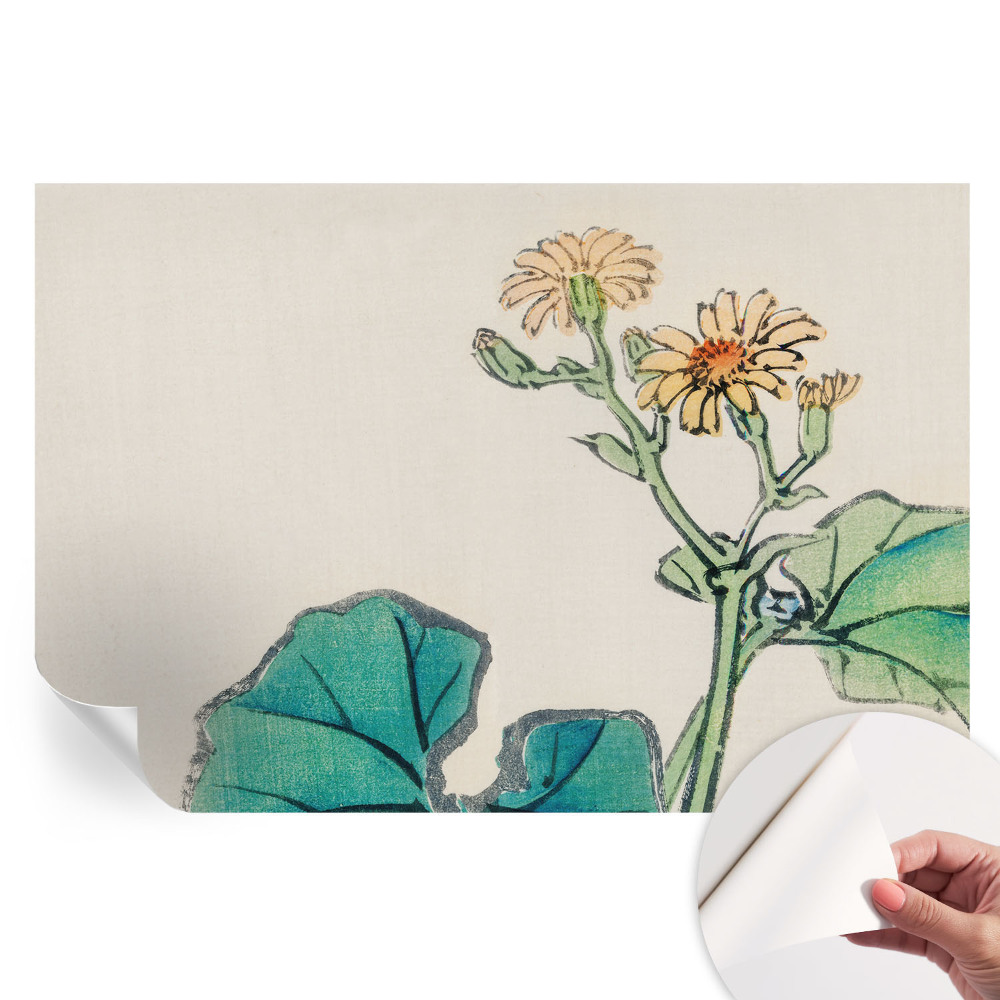 Samolepicí fotografická tapeta Květina a listy