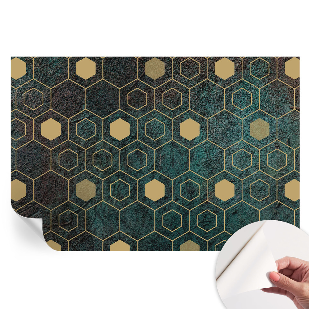 Samolepicí fotografická tapeta Geometrické šestiúhelníky