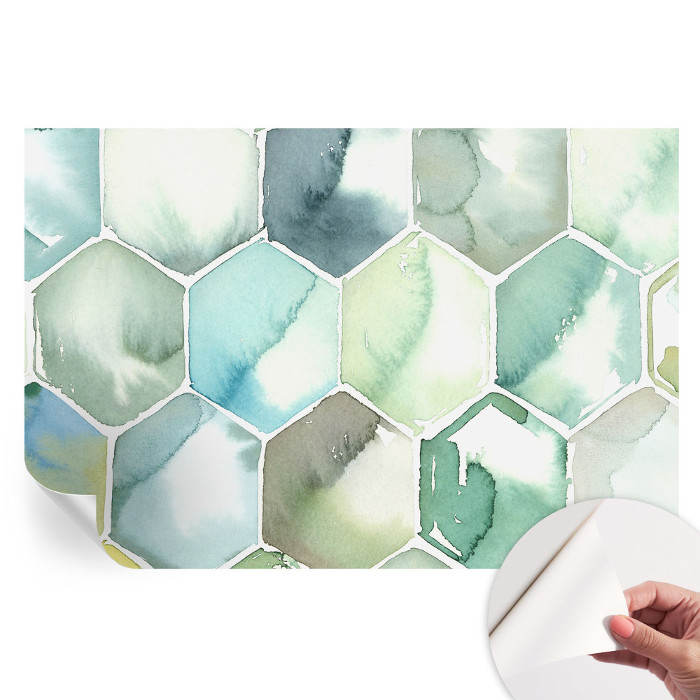 Samolepicí fotografická tapeta Pastelové šestiúhelníky