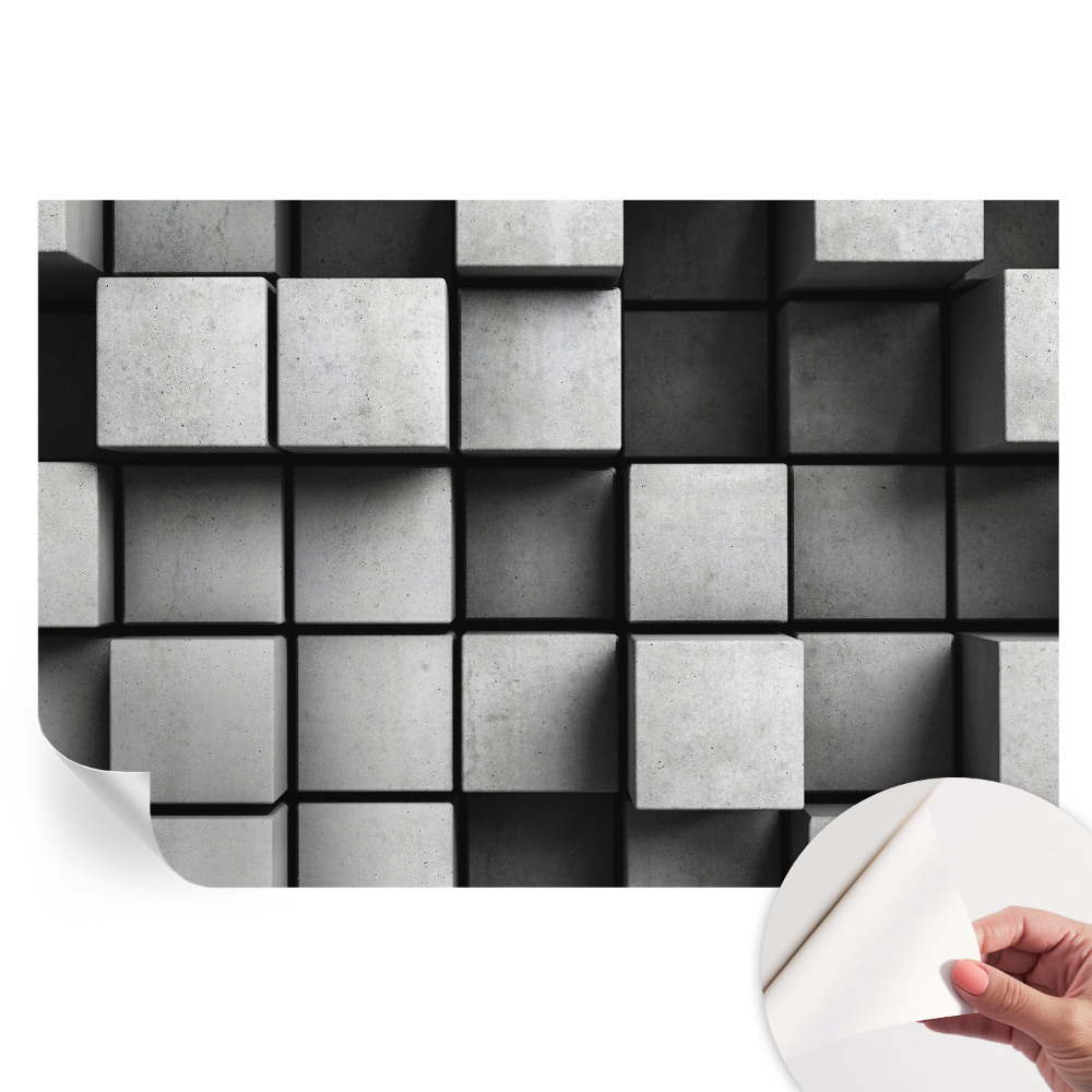 Samolepicí fotografická tapeta Geometrické kostky