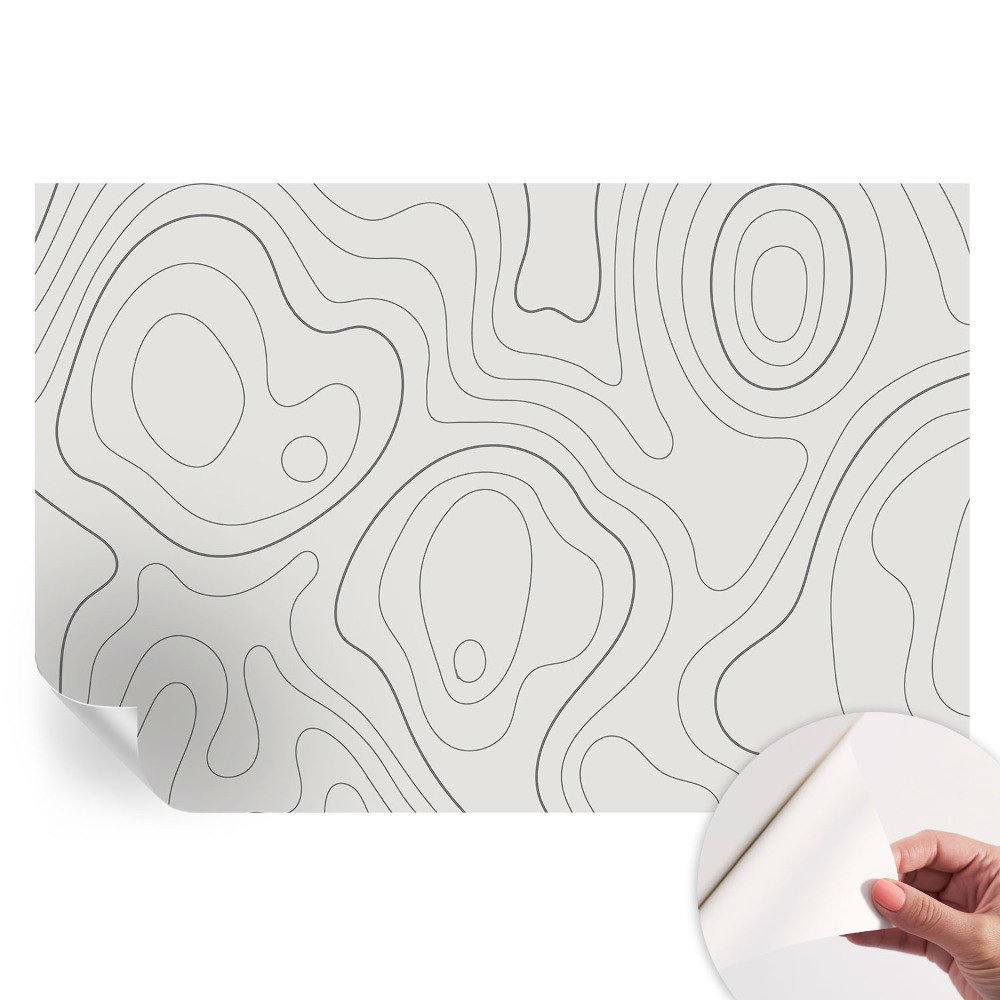 Samolepicí fototapeta do ložnice Tekutinové linky