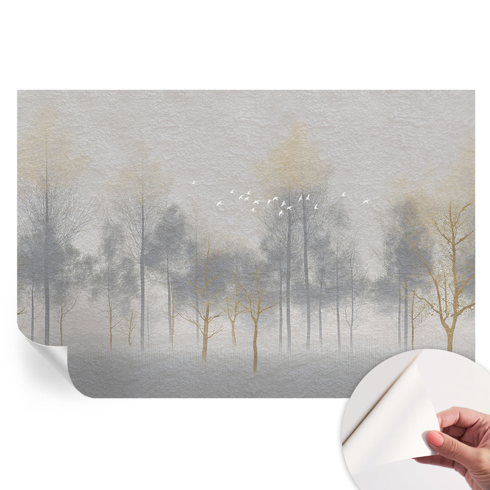 Samolepicí tapeta do obývacího pokoje Lesní harmonie