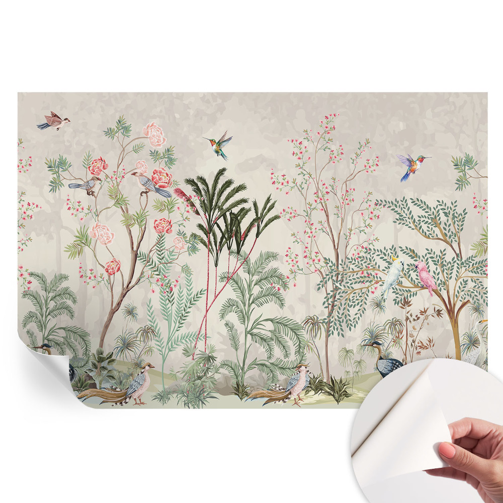 Samolepicí tapeta do obývacího pokoje Tropická oáza