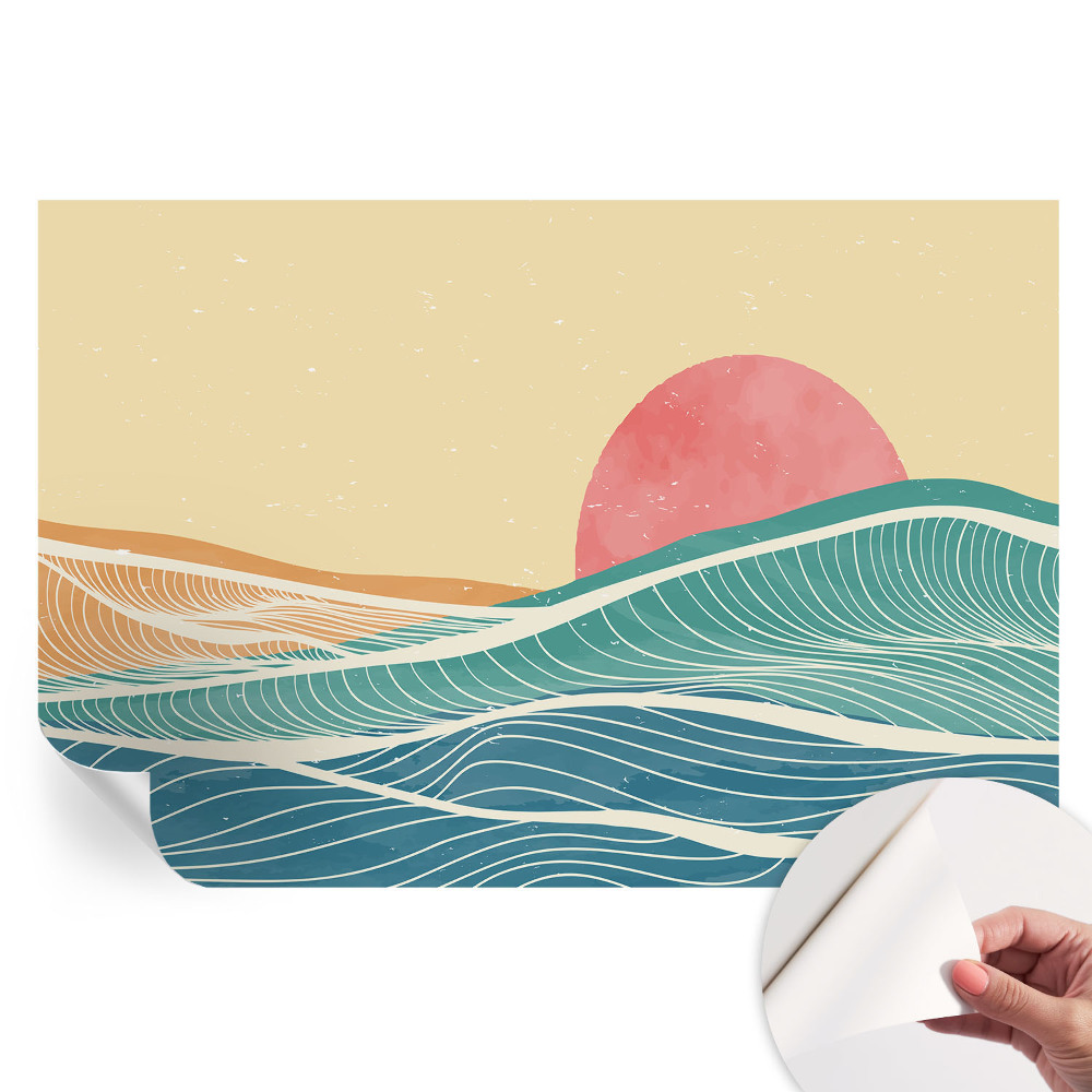 Samolepicí fotografická tapeta Mořské vlny