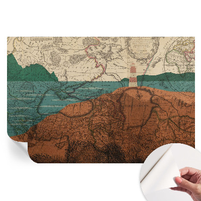 Samolepicí fototapeta Historická mapa