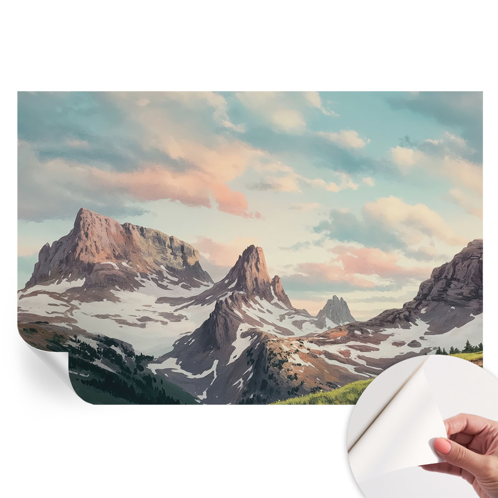 Samolepicí fotografická tapeta Horské panorama