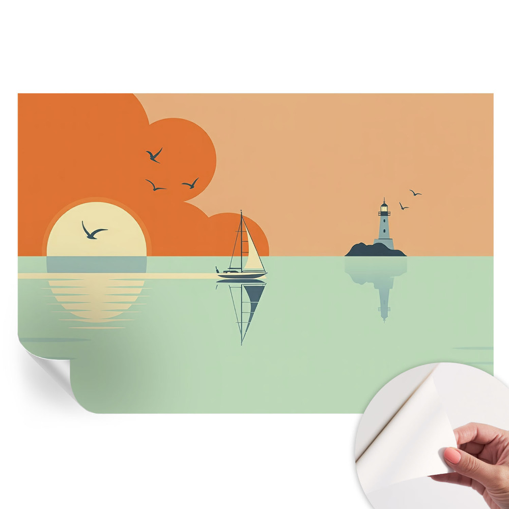 Samolepicí fototapeta do ložnice Mořská radost