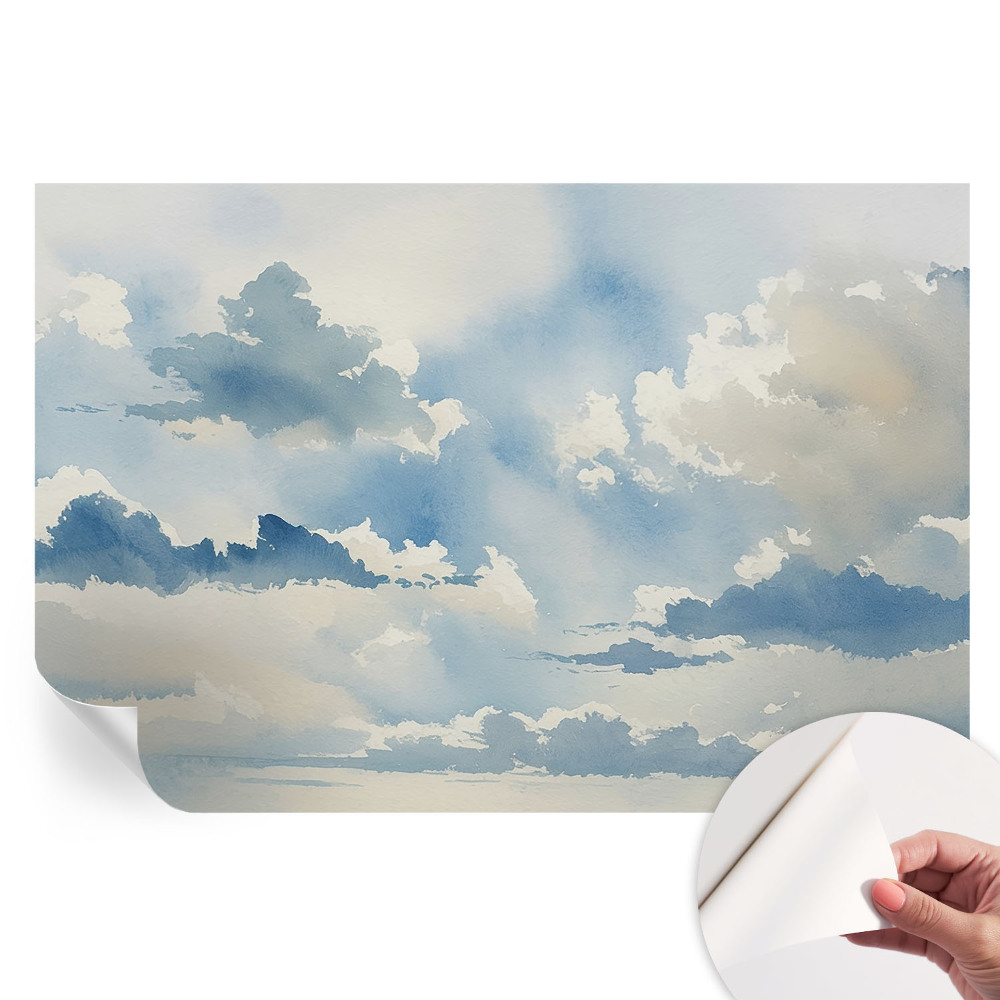 Samolepicí fototapeta do ložnice Nebeské mraky