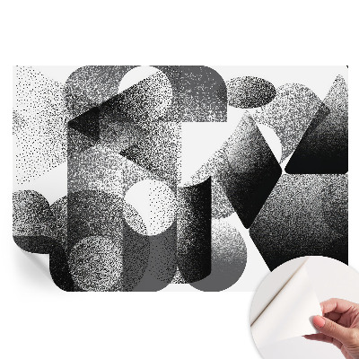 Samolepicí fotografická tapeta s geometrickými tvary