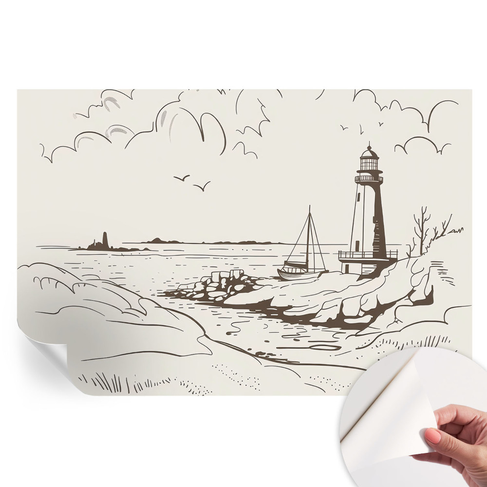 Moderní fototapeta do obývacího pokoje Pobřežní krajina