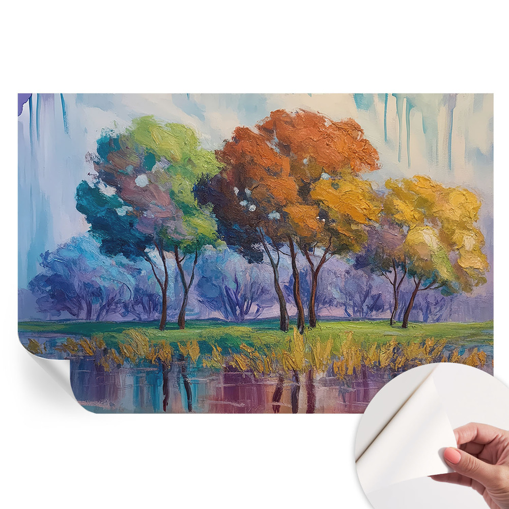 Samolepicí tapeta do obývacího pokoje Abstrakce stromu