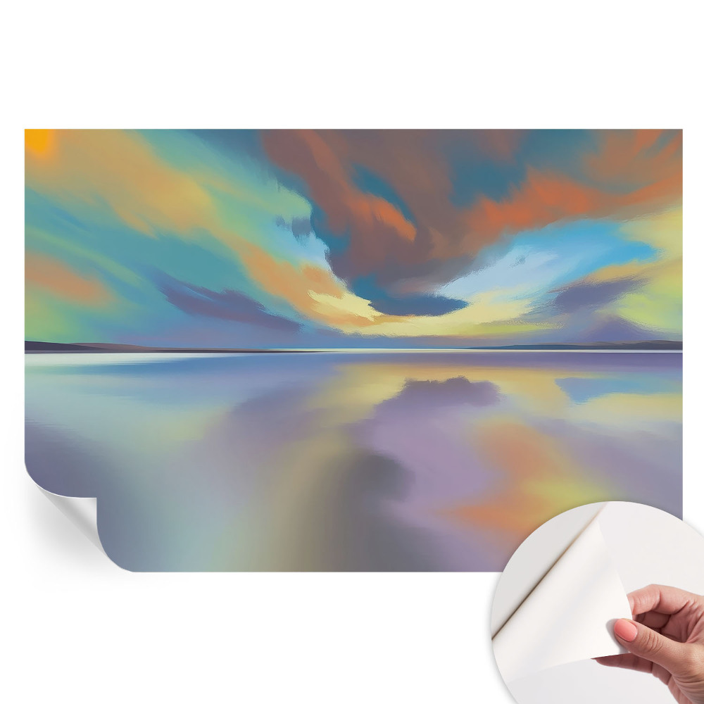 Samolepicí tapeta do obývacího pokoje Duhový západ slunce