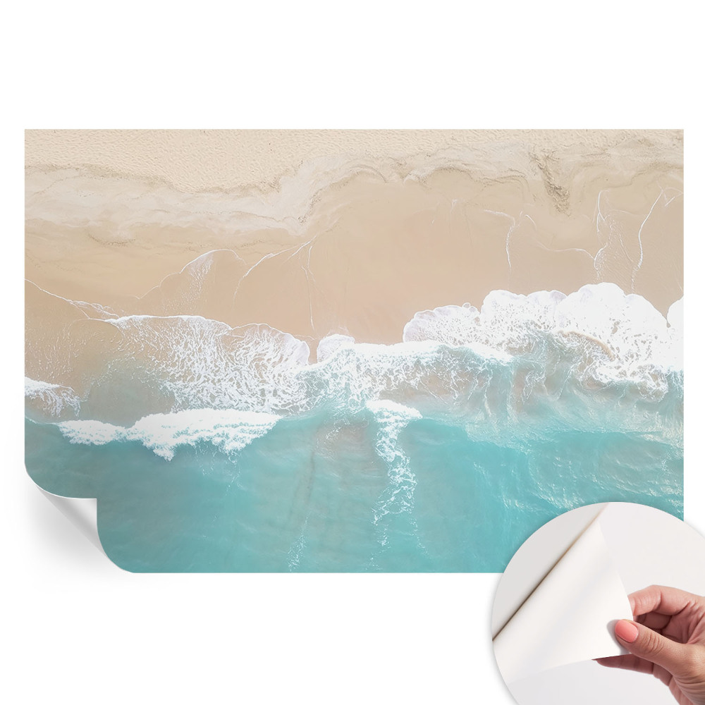 Samolepicí fototapeta do ložnice Řvoucí vlny