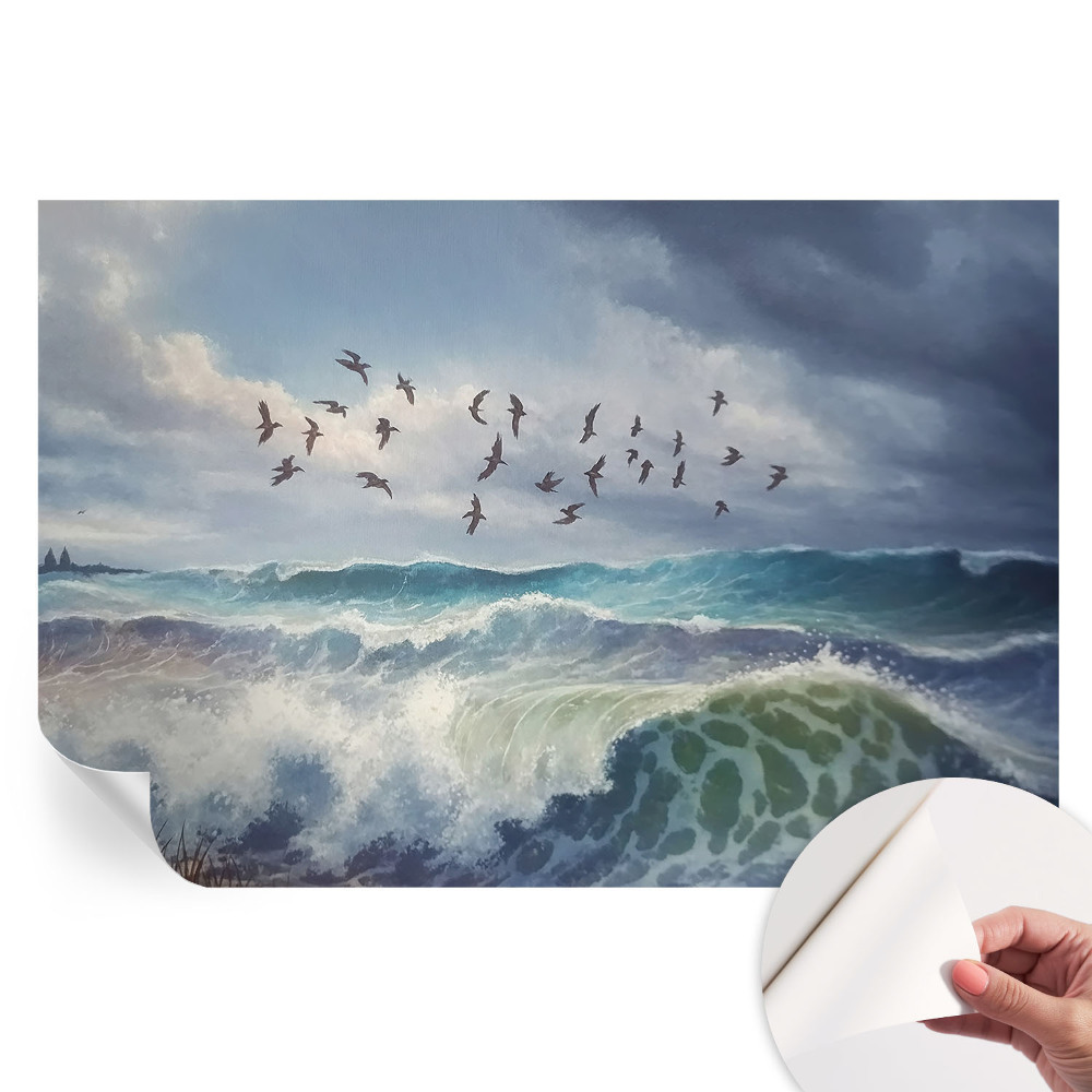 Samolepicí fototapeta Mořské vlny