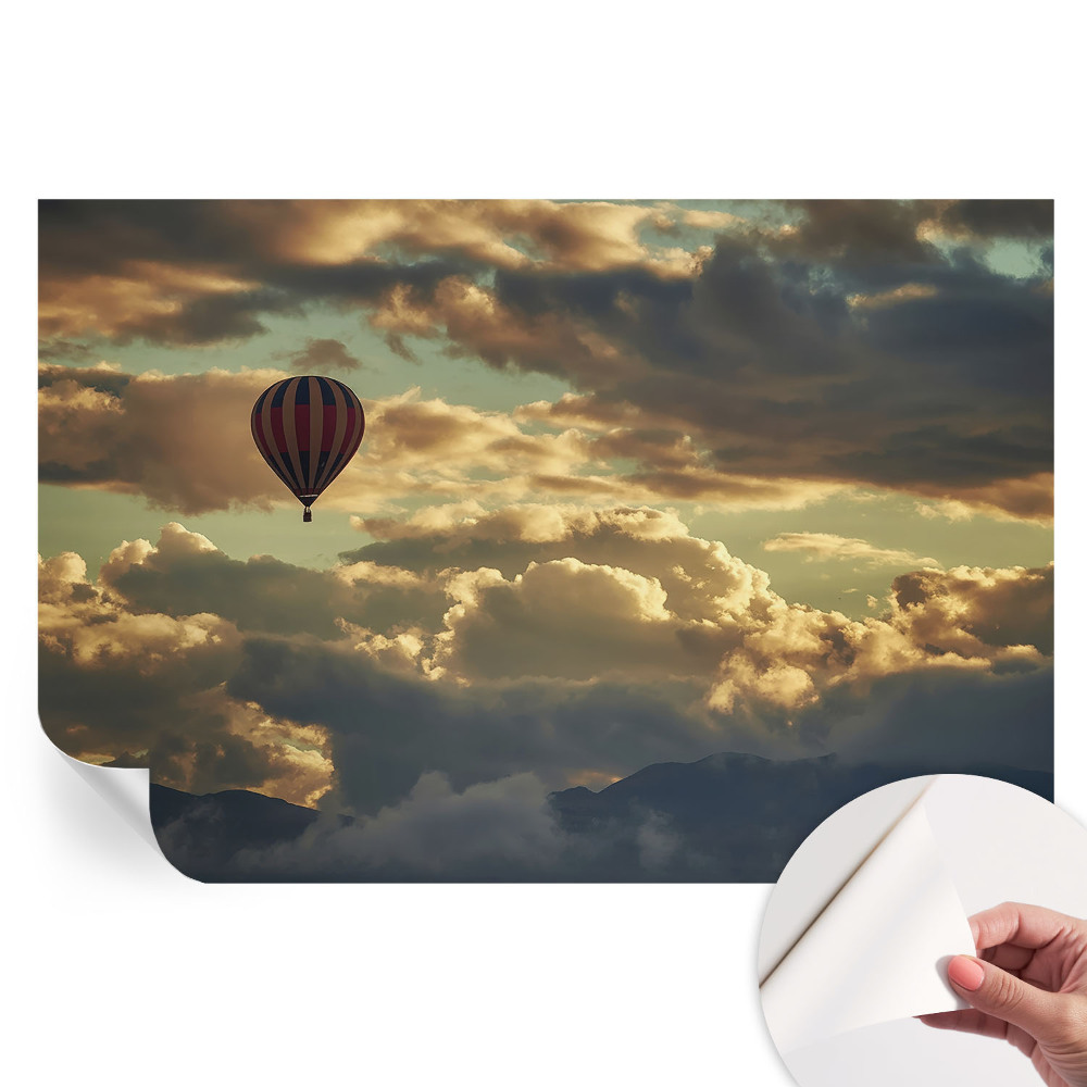 Moderní fototapeta do obývacího pokoje Balón v oblacích