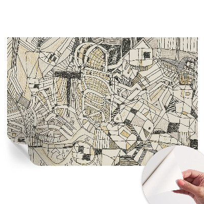 Samolepicí fototapeta na zeď Geometrická abstrakce