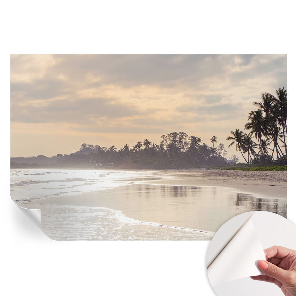 Moderní fototapeta do obývacího pokoje Plážové ráno