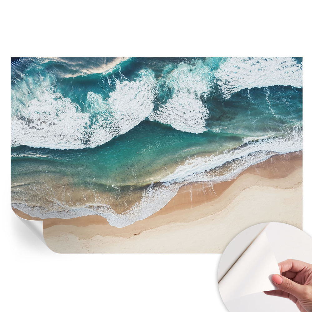 Samolepicí fotografická tapeta Mořské vlny