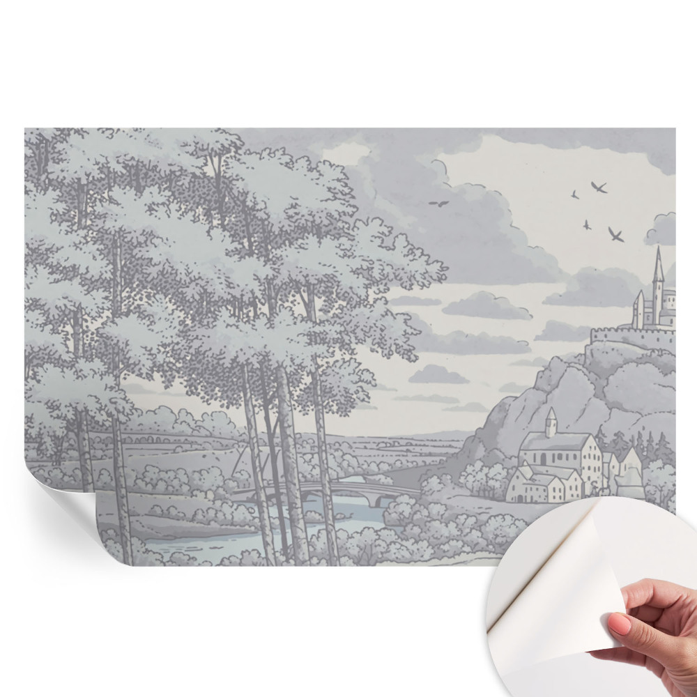 Samolepicí fototapeta do ložnice Pohádková krajina