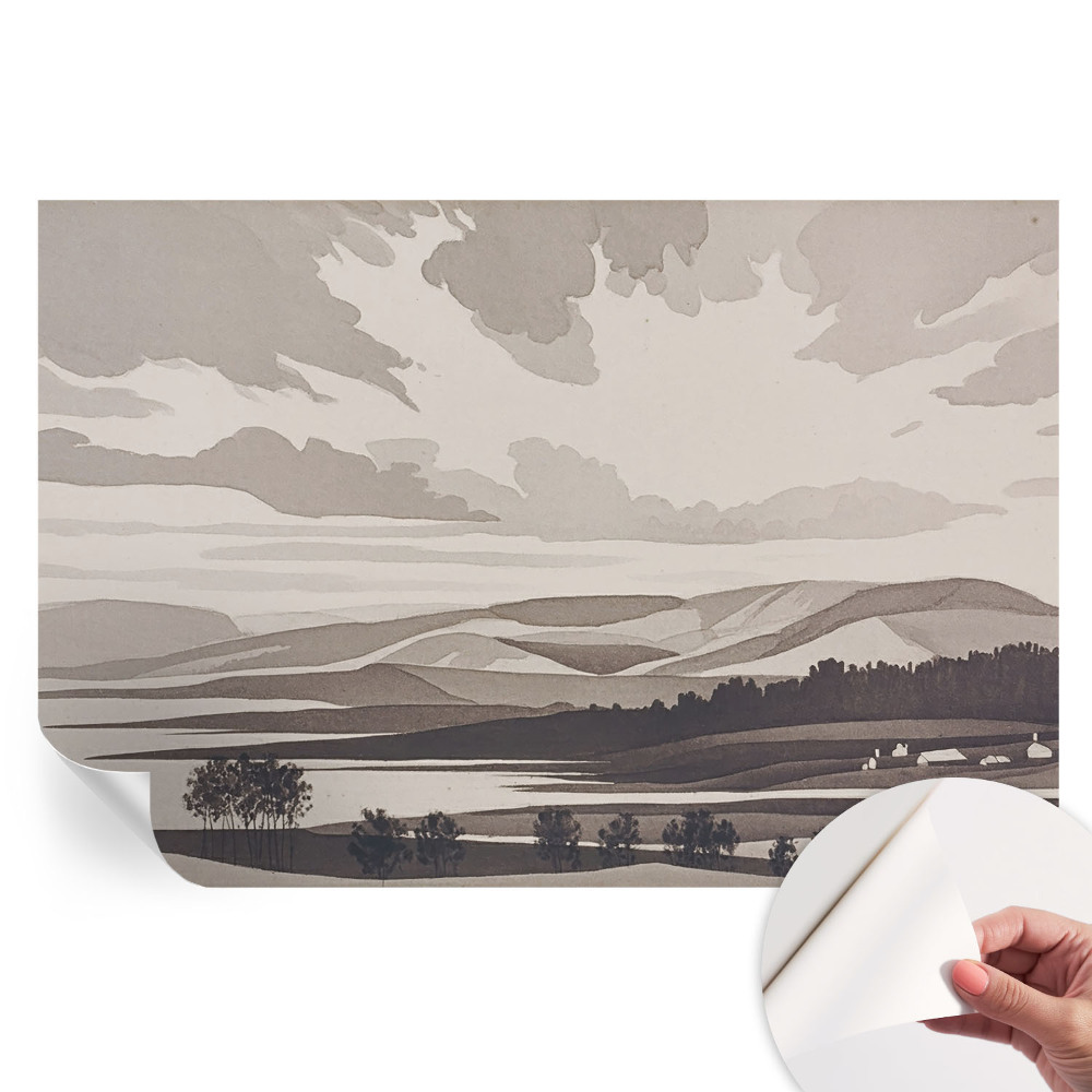 Samolepicí tapeta do obývacího pokoje Klidná krajina