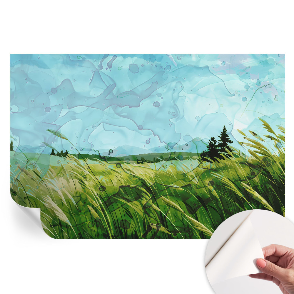 Samolepicí fototapeta do ložnice Zelené krajiny