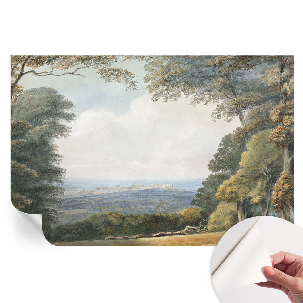 Samolepicí tapeta do obývacího pokoje Zalesněná krajina