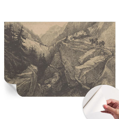 Samolepicí fototapeta Malebné hory do ložnice