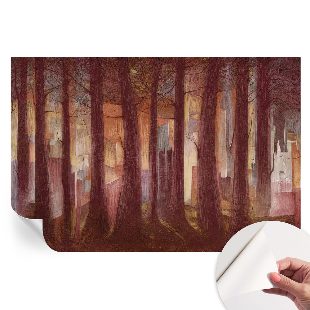 Moderní fototapeta do obývacího pokoje Tajemná krajina