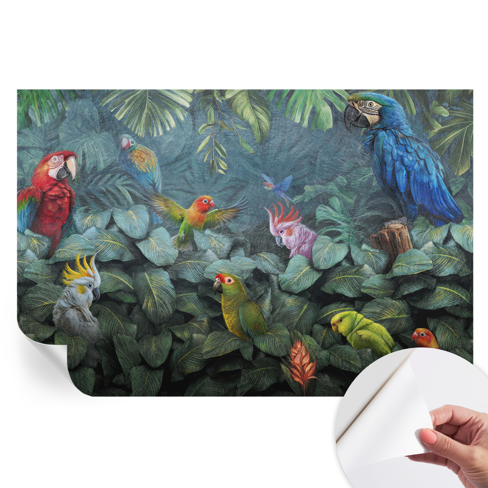 Samolepicí tapeta do obývacího pokoje Exotická džungle