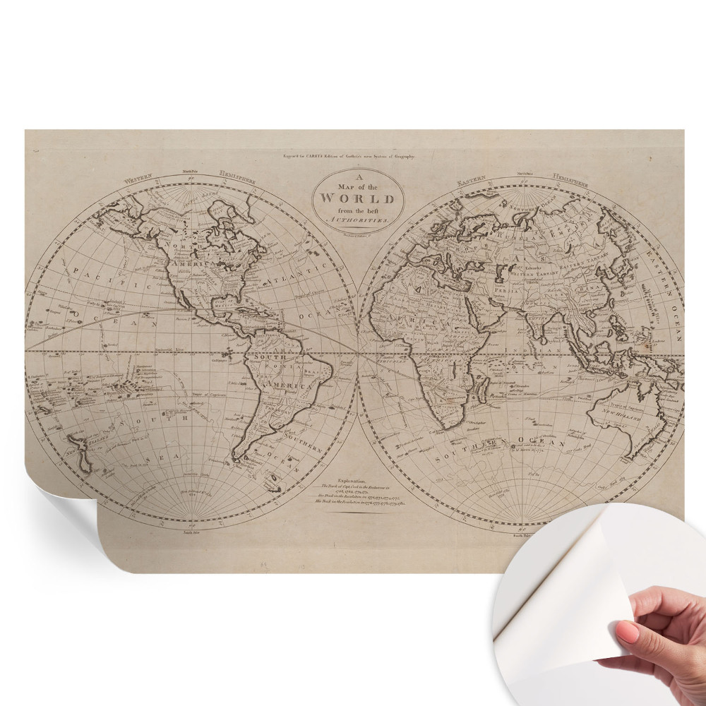 Samolepicí fototapeta Stará mapa