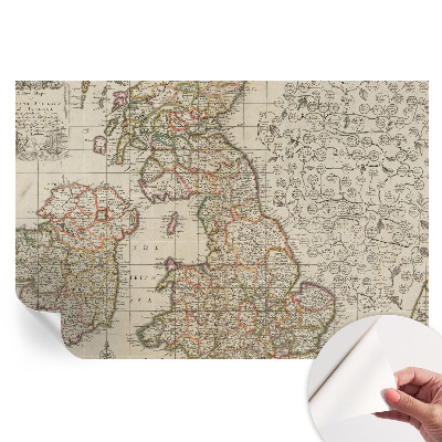 Samolepicí fototapeta Starožitná mapa