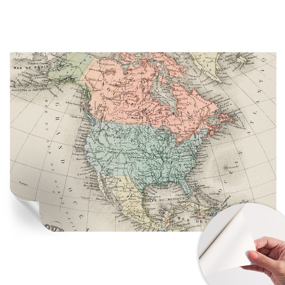 Samolepicí fototapeta Historická mapa
