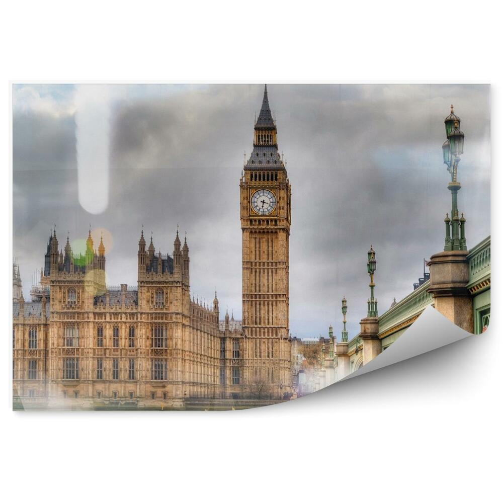 Fototapeta na zeď Vintage Big Ben Londýn parlament