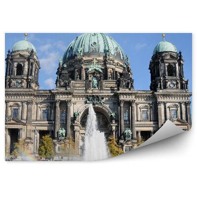 Tapeta Letecký pohled Berlín budovy silnice auta televizní věž