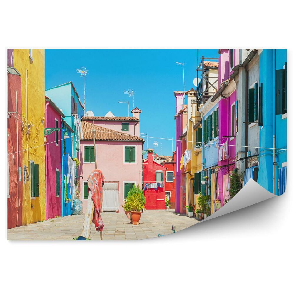 Fototapeta Barevné domy Burano Benátky město