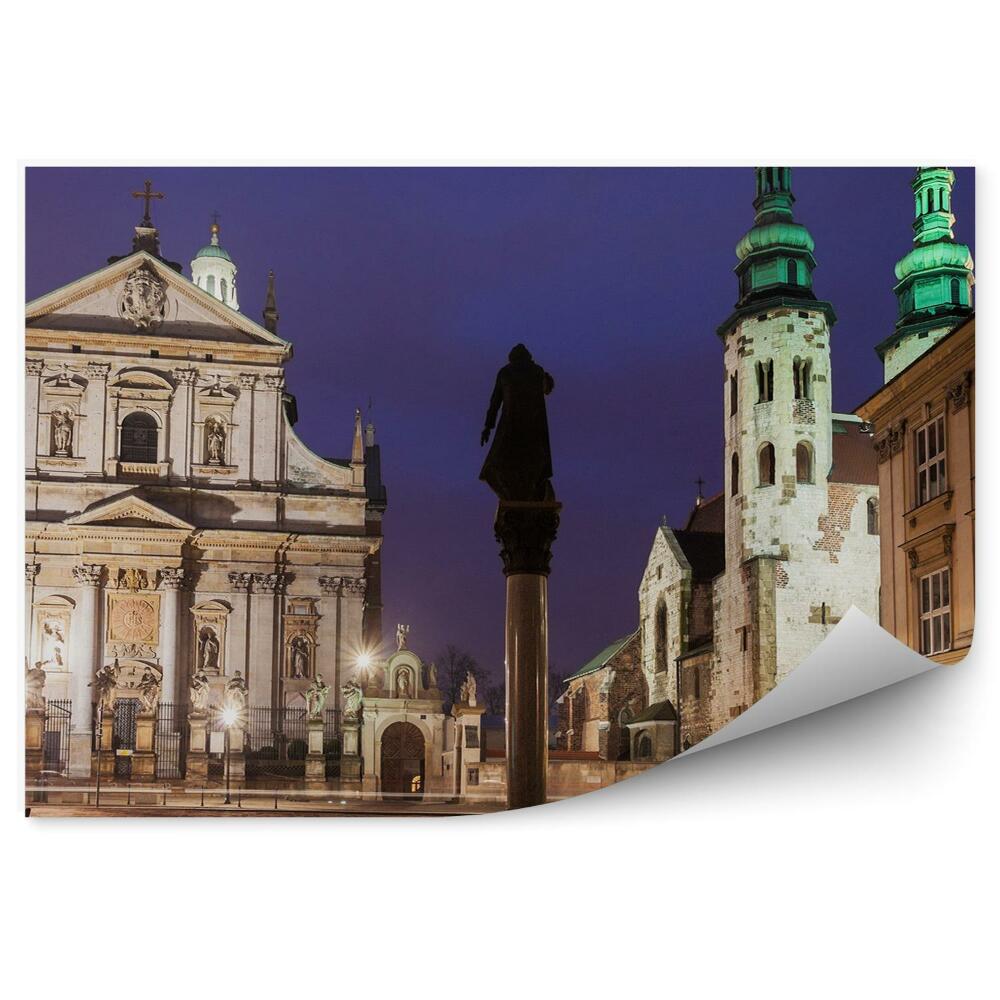 Fototapeta na zeď Krakov kostelní památka světelná noc