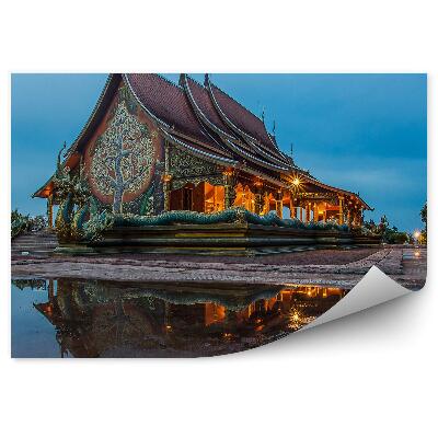 Samolepící fototapeta Chrámový strom drak příroda zatažená obloha