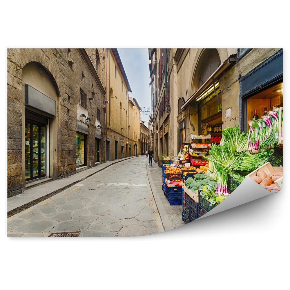 Fototapeta Florencie ulice obchod zelenina