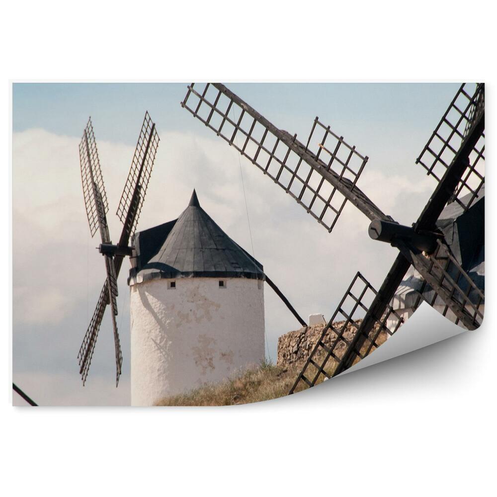 Samolepící fototapeta Španělsko architektura větrných mlýnů
