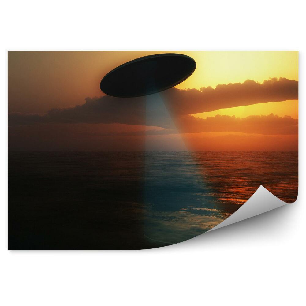 Fototapeta Ufo budovy světlo nebe mraky