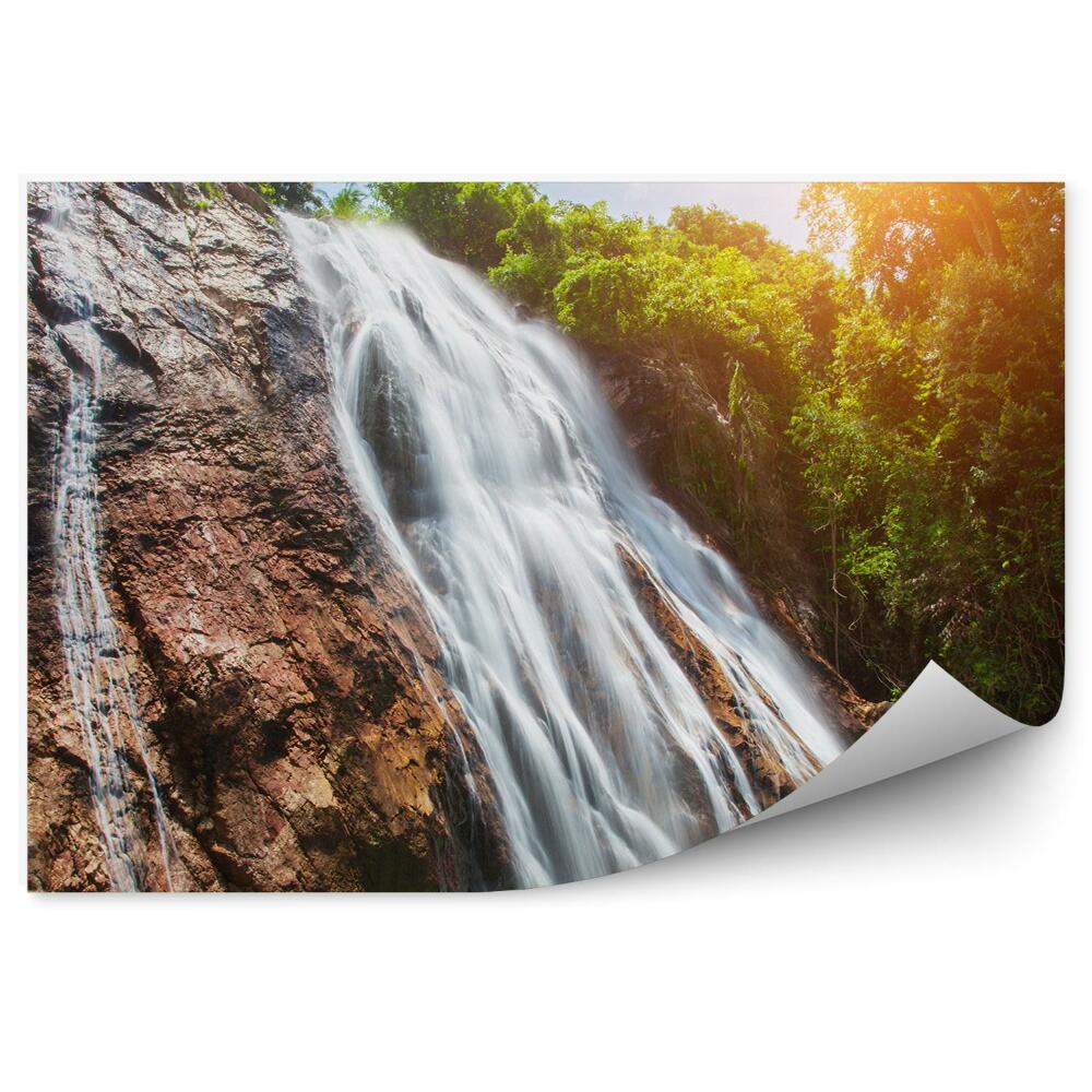 Samolepící fototapeta Vodopád Thajsko stromy voda