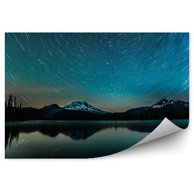 Fototapeta na zeď Stopy hvězd nad jezerem