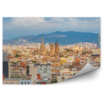Tapeta Barcelona z ptačí perspektivy
